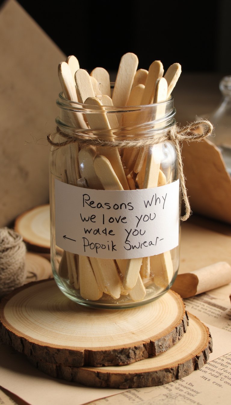 4. DIY "Reasons Why We Love You" Jar