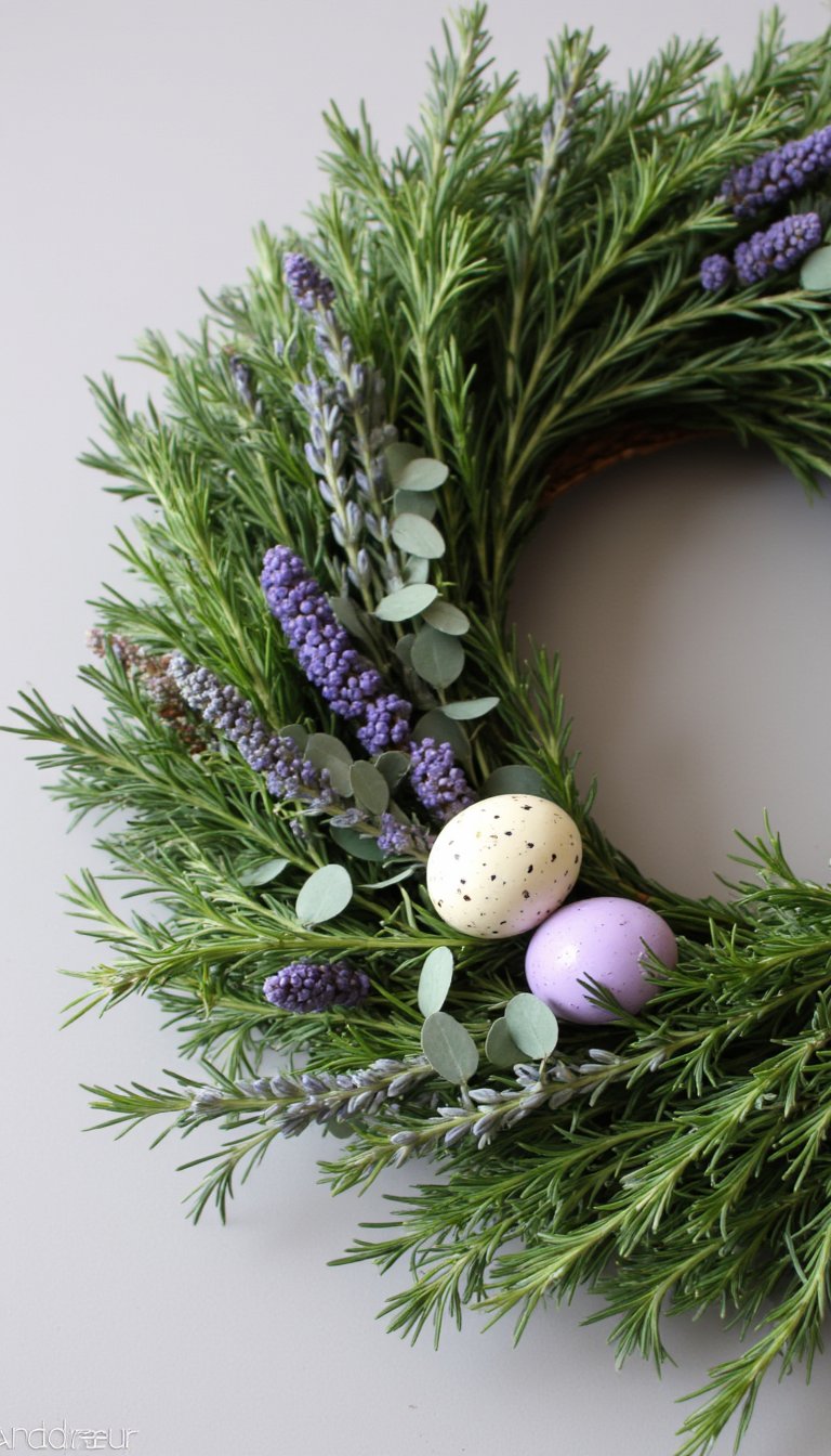 4. Fresh Herb & Eucalyptus Wreath