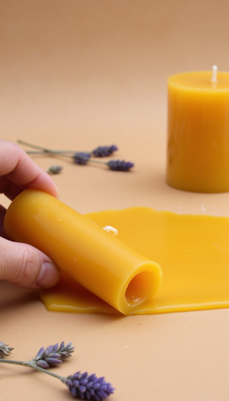 11. Beeswax Candle Rolling