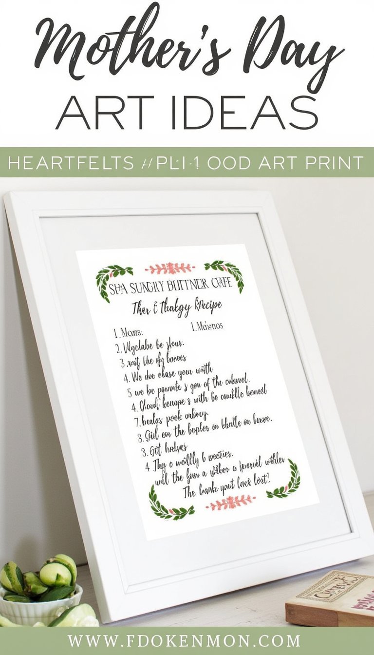 10. Custom "Family Recipe" Art Print
