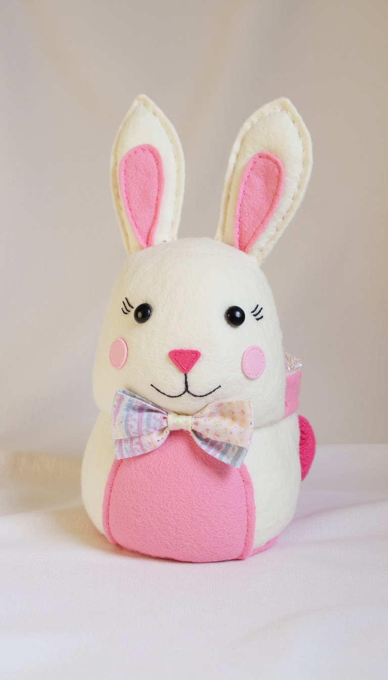 2. Adorable Felt Animal Basket