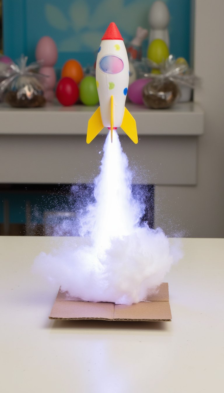 9. Easter Egg Rockets