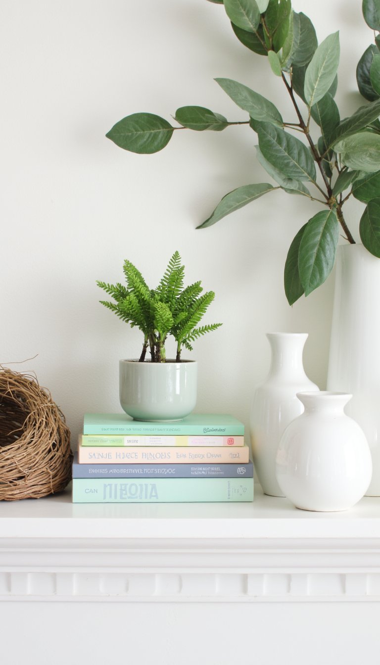 9. Style Bookshelves with Intention