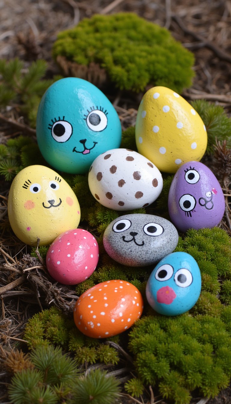 3. Easter Egg Rock Painting