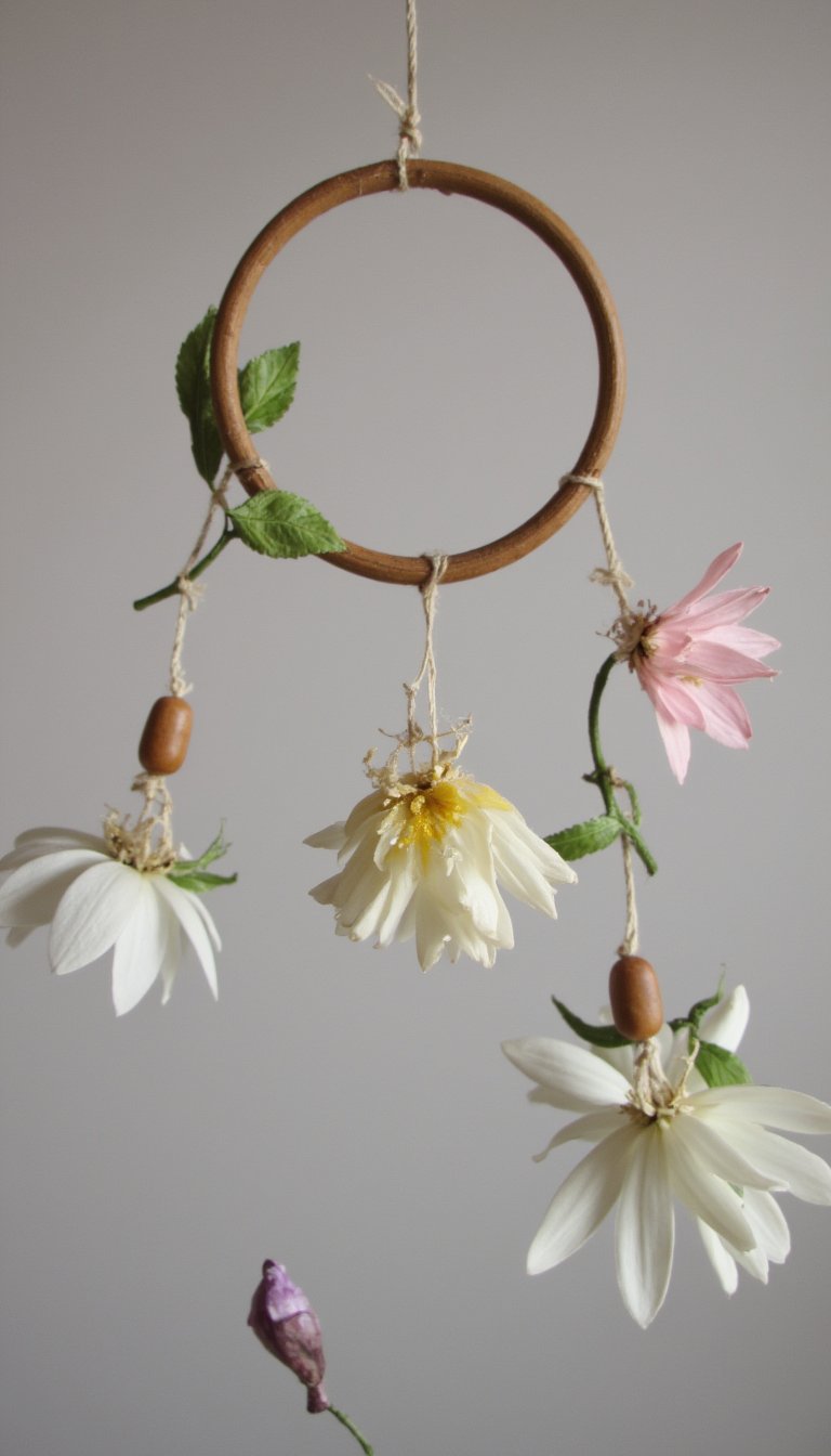 12. Pressed Flower Garland or Mobile