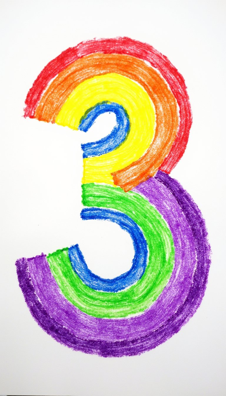 7. Number or Letter Rainbow