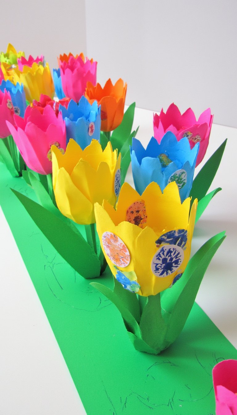 5. Collaborative Giant Paper Tulip Garden