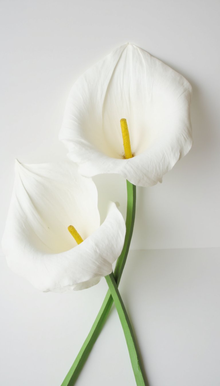 18. Elegant Crepe Paper Calla Lilies
