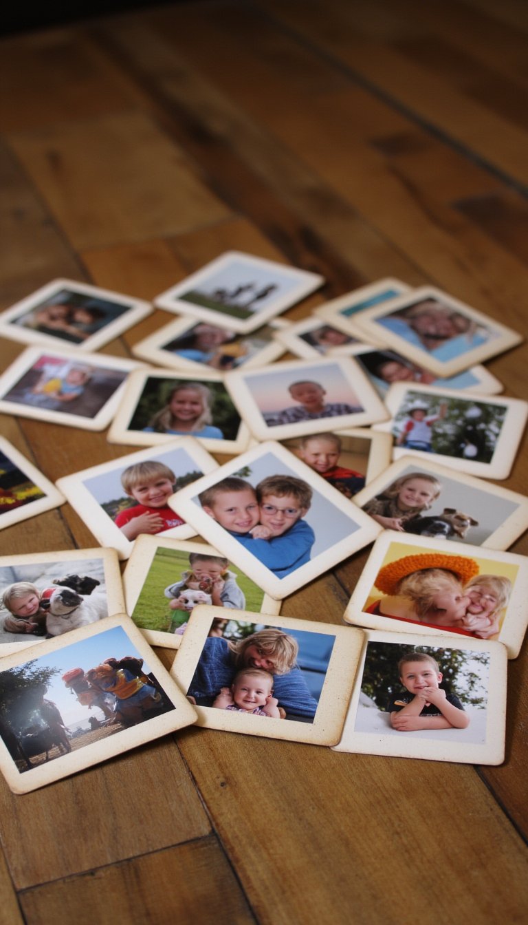 9. Memory Match Game with Family Photos