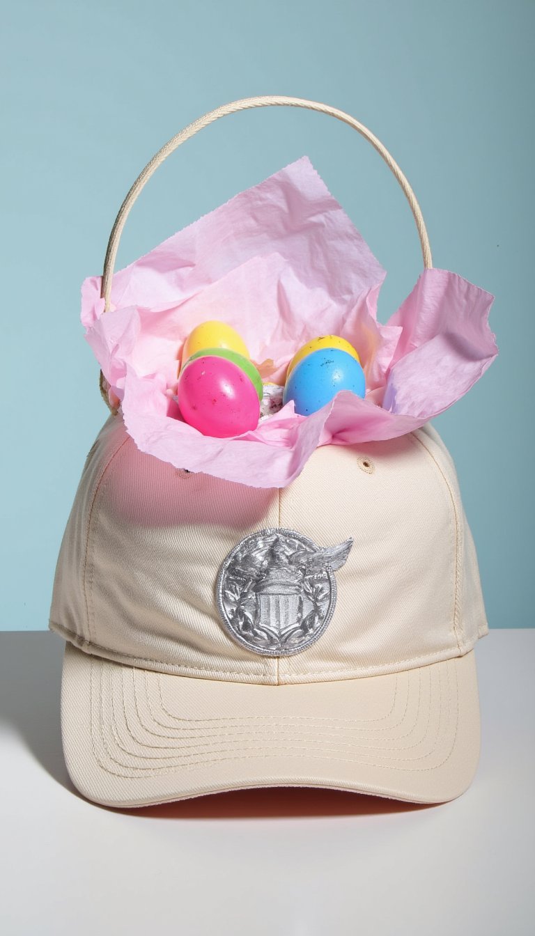 21. Personalized Baseball Cap Basket