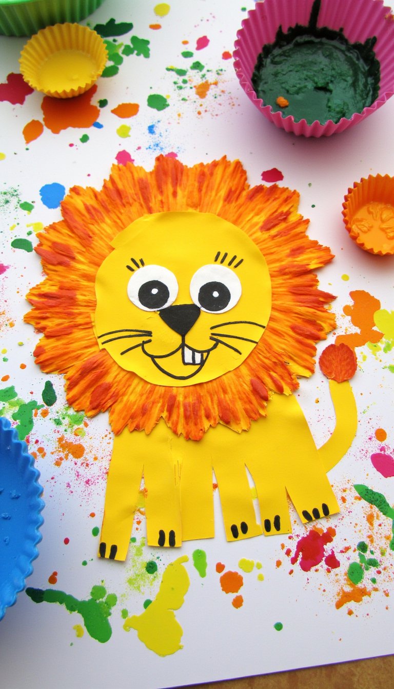 13. Leaf Stamped Lion or Tiger