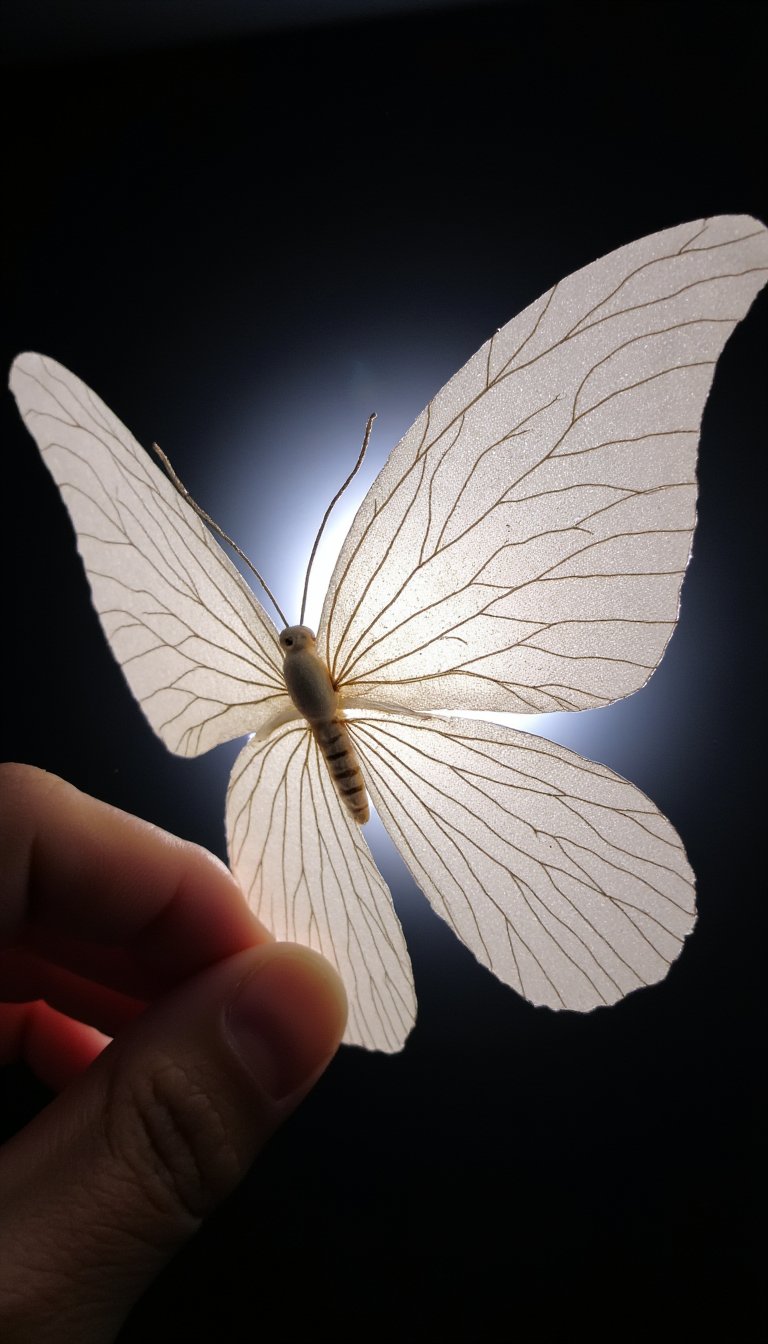 8. Delicate Vellum & Stitch Butterflies