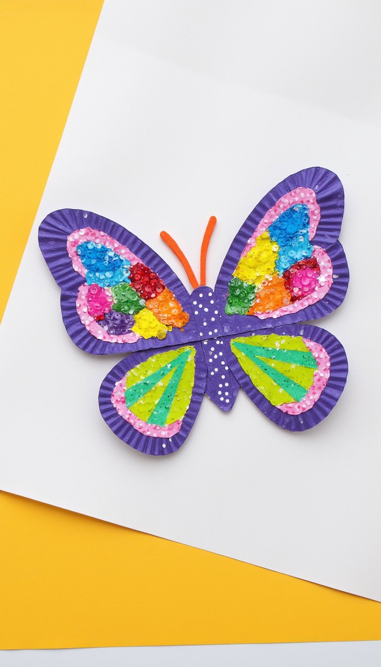 8. Paper Plate Butterfly