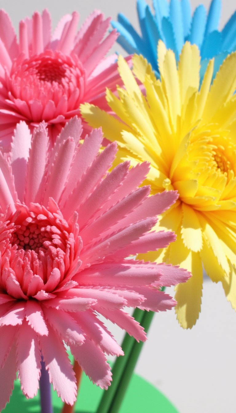 21. Paper Straw Chrysanthemums