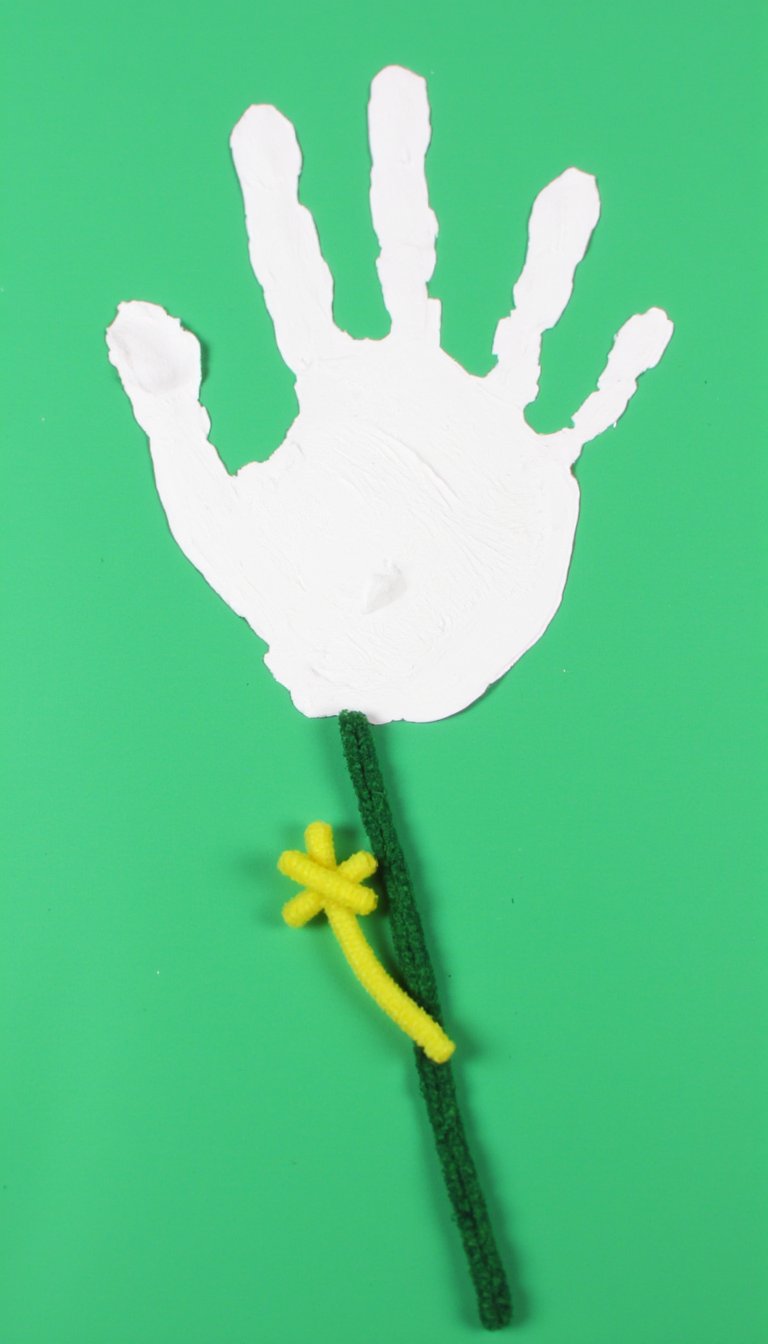 12. Handprint Easter Lilies