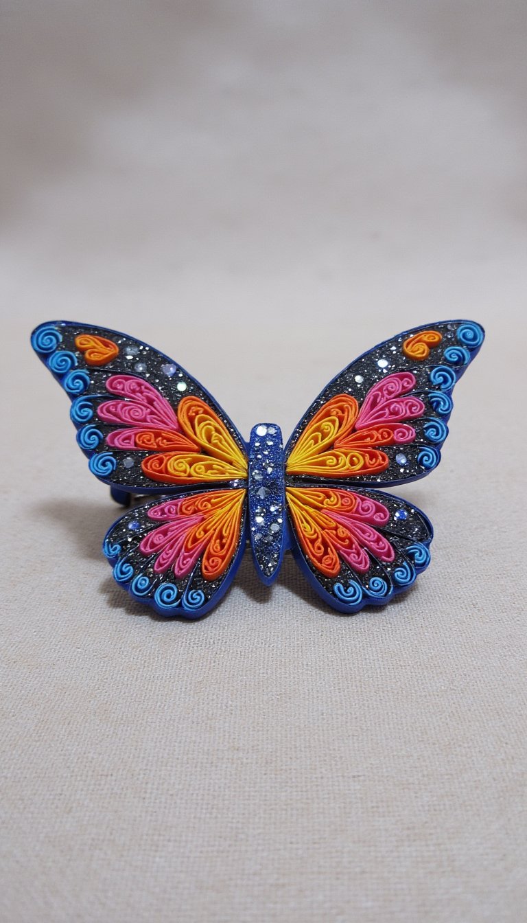 18. Paper Butterfly Hair Clip or Barrettes