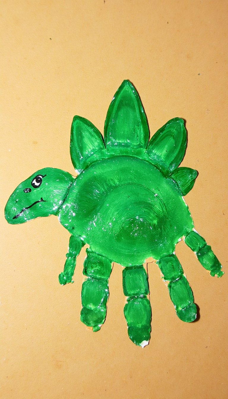11. Dinosaur Handprint Stegosaurus
