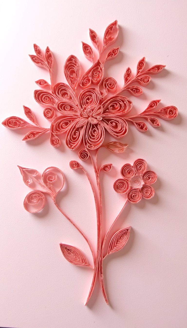 14. Quilled Paper Art Card