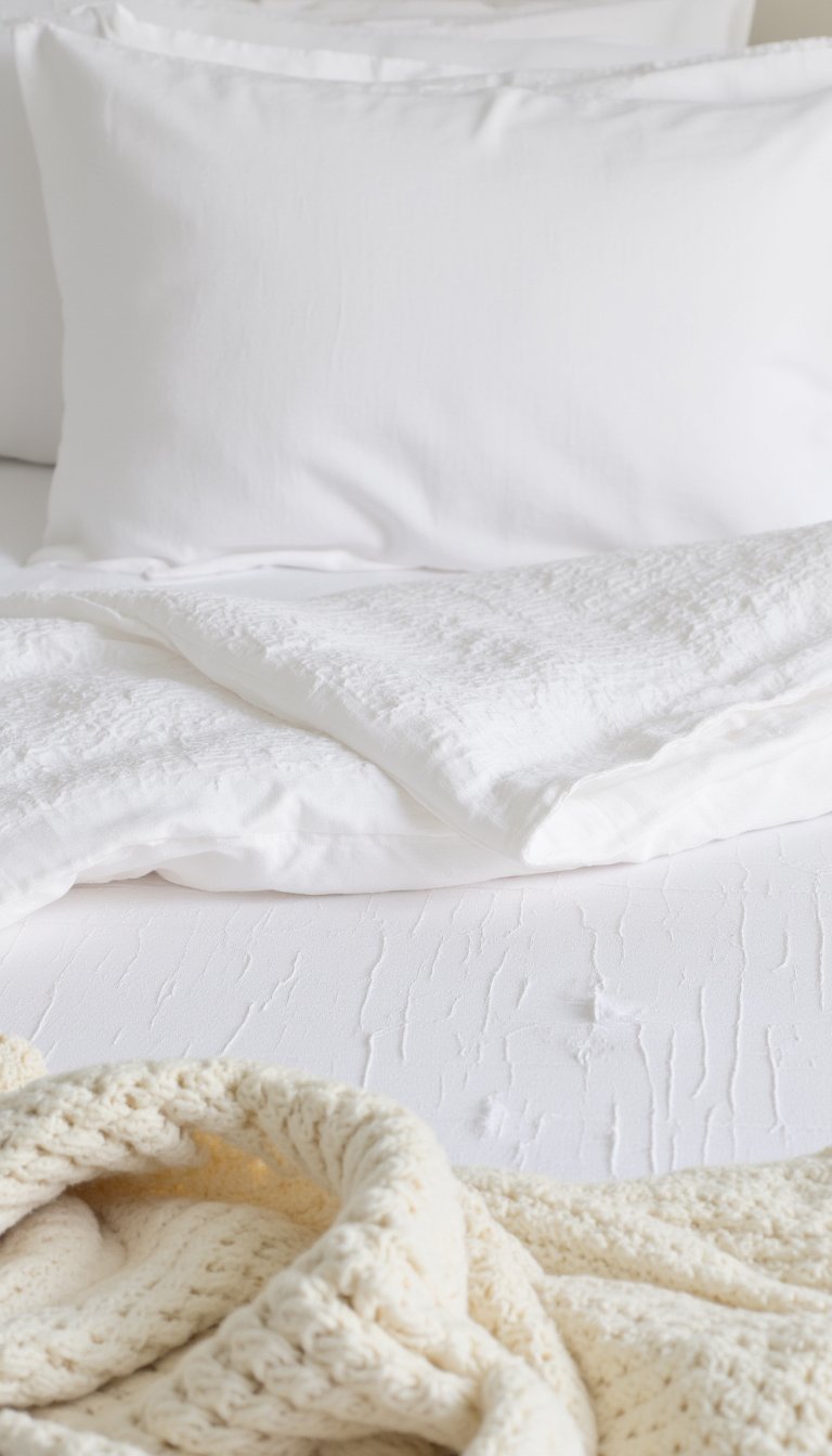 11. Opt for a Subtle, Textured Bedding Set