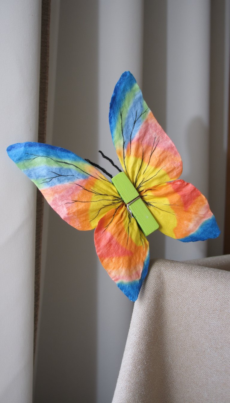 9. The Clothespin Body Butterfly