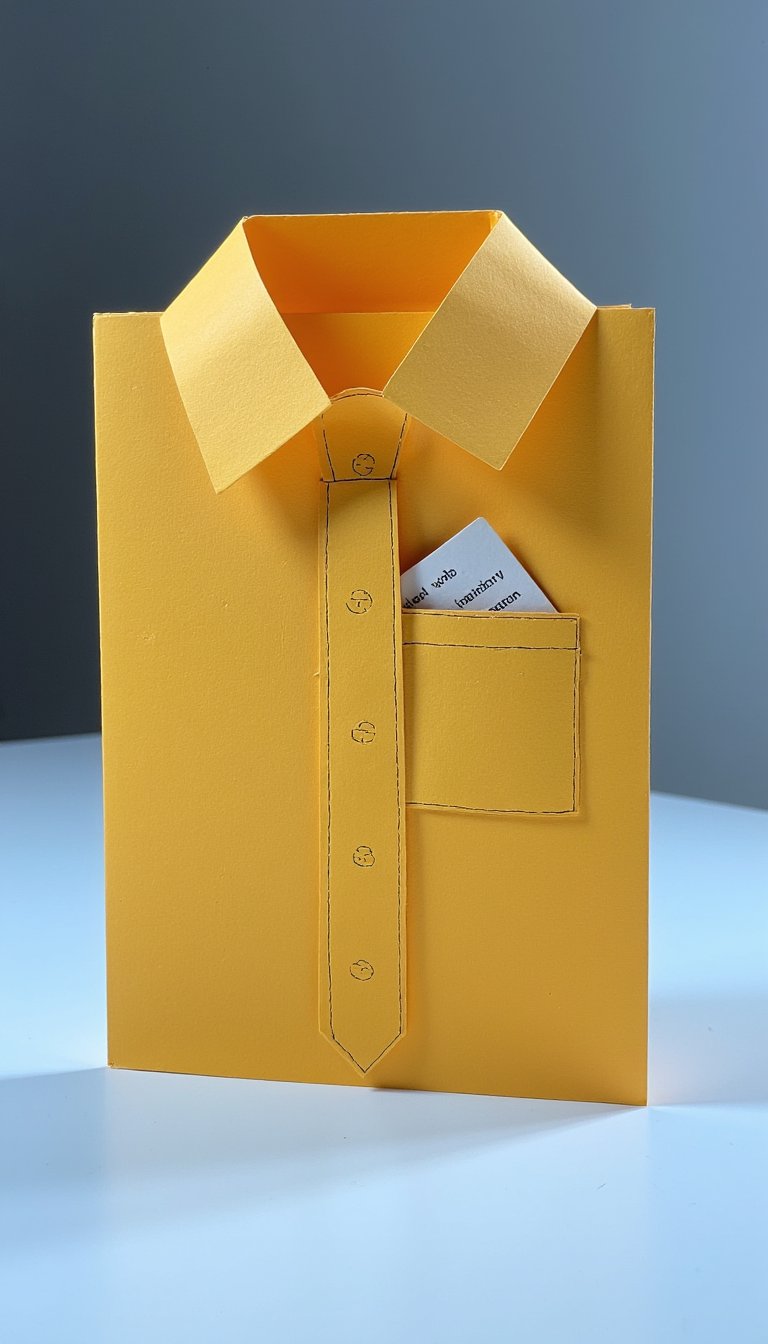 13. Shirt & Tie Pocket Card
