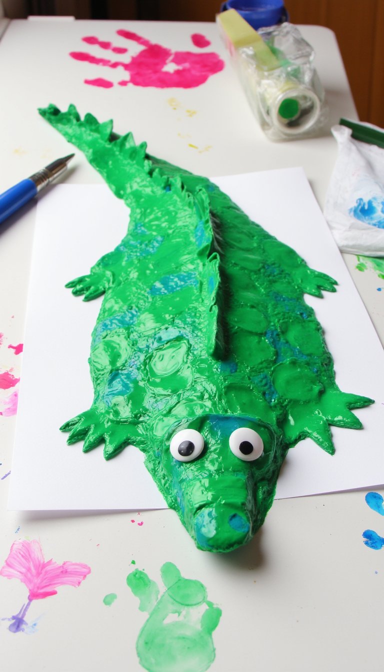 4. Bubble Wrap Crocodile