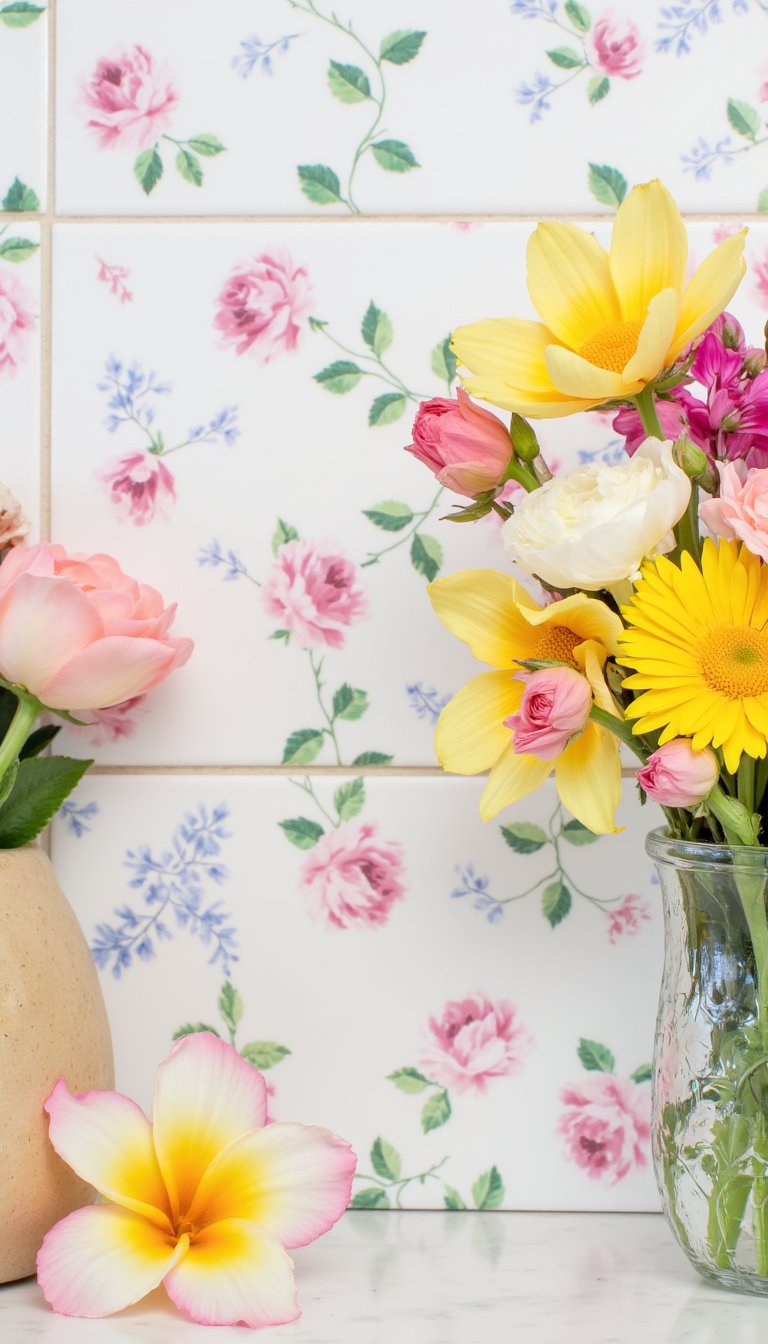 25. A Backsplash of Peel-and-Stick Tiles (Temporary!)