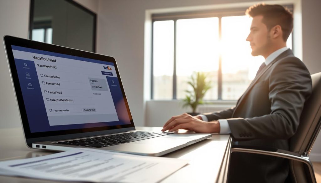 FedEx Vacation Hold Modification Options