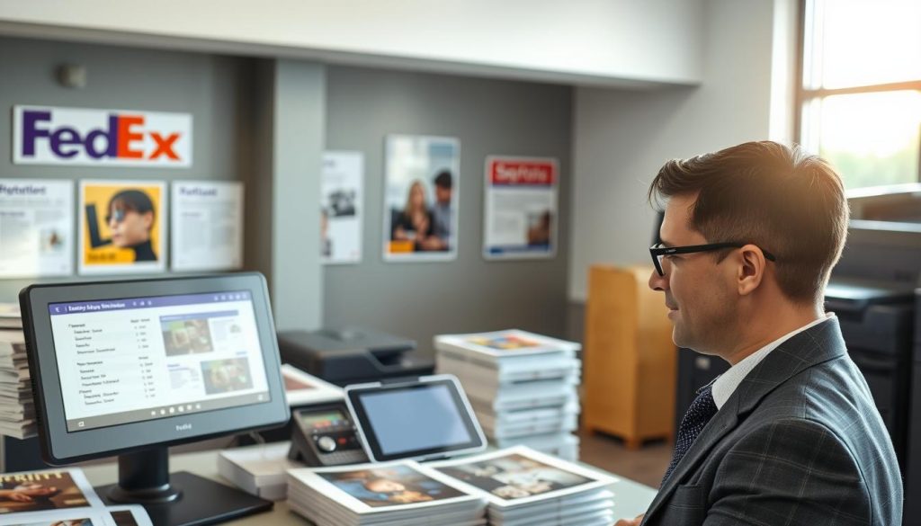FedEx print job review process
