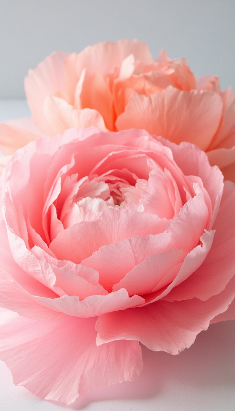 3. Giant Statement Peonies from Coffee Filters