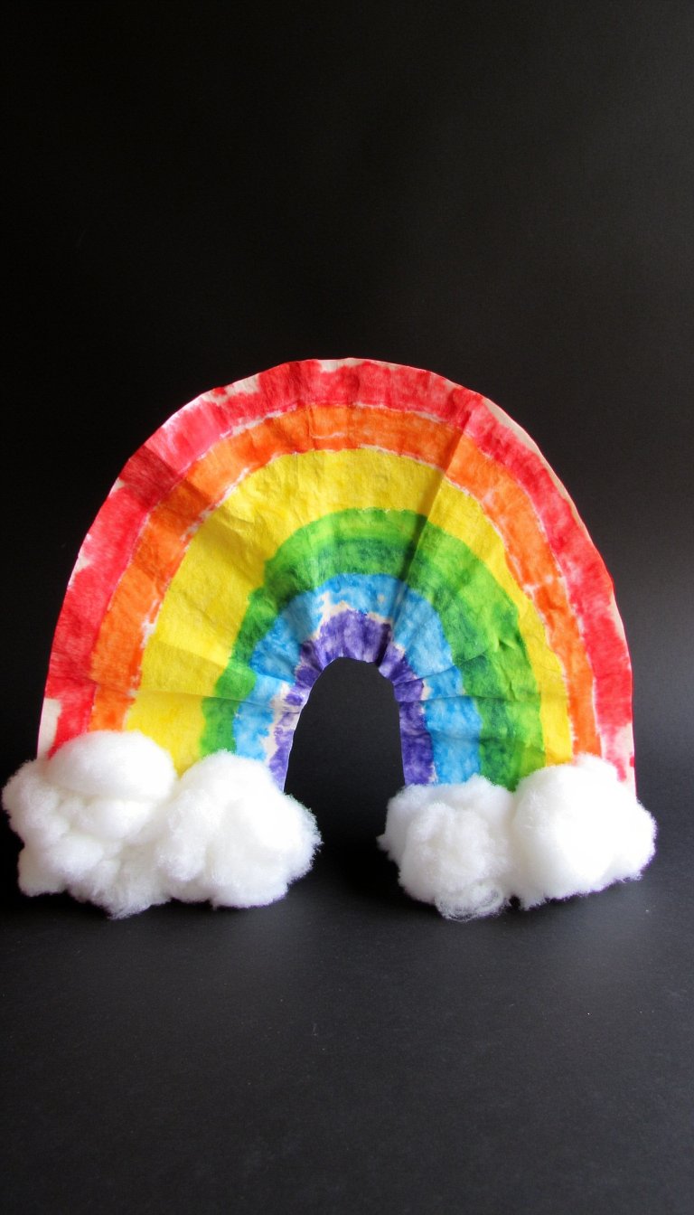 11. Coffee Filter Rainbows