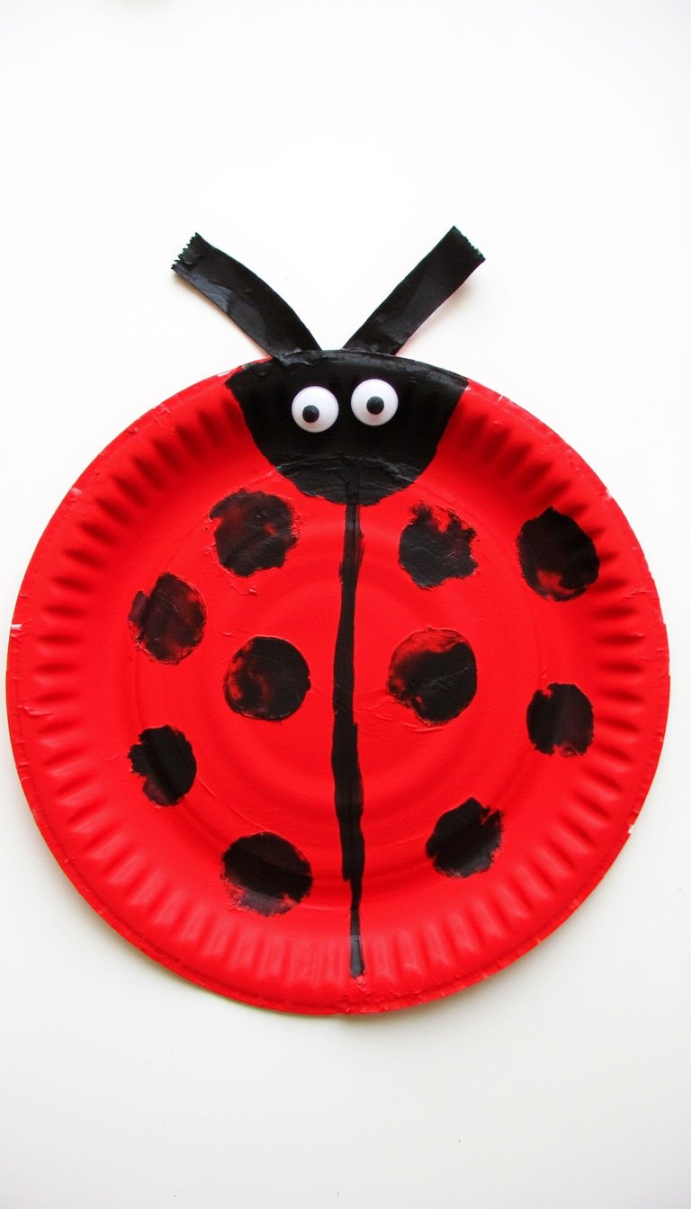 1. Paper Plate Ladybug Classic