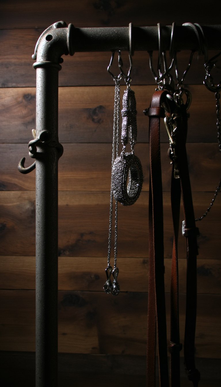 3. Industrial-Chic Jewelry Organizer