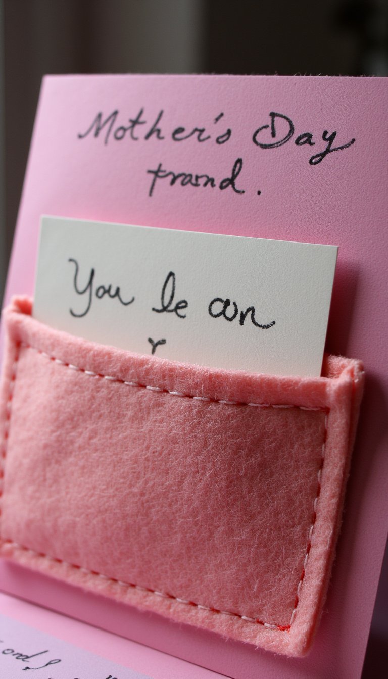 12. Sewn Felt Pocket & Message Cards