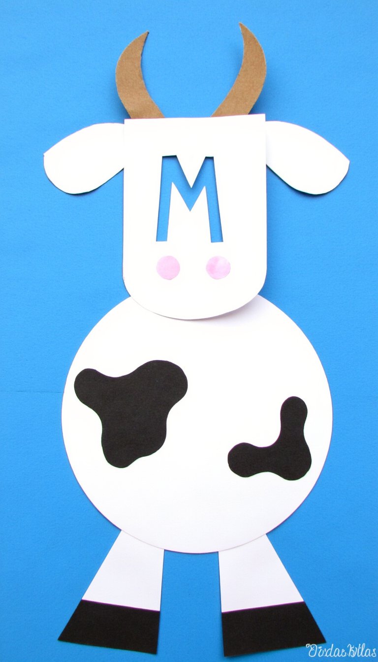 8. “Moo” Word Art Cow