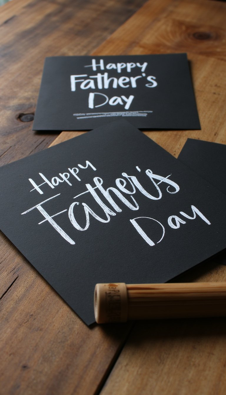16. Chalkboard Style Message