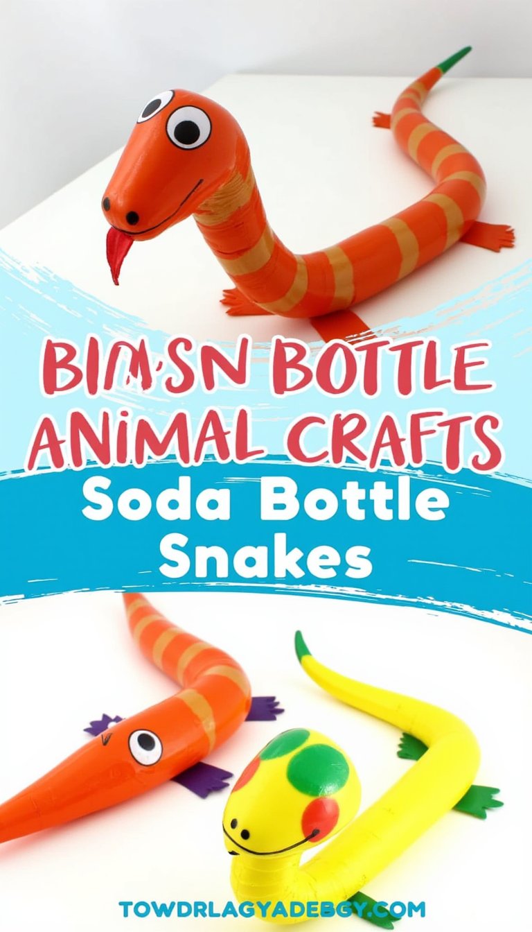 2. Soda Bottle Safari Snakes