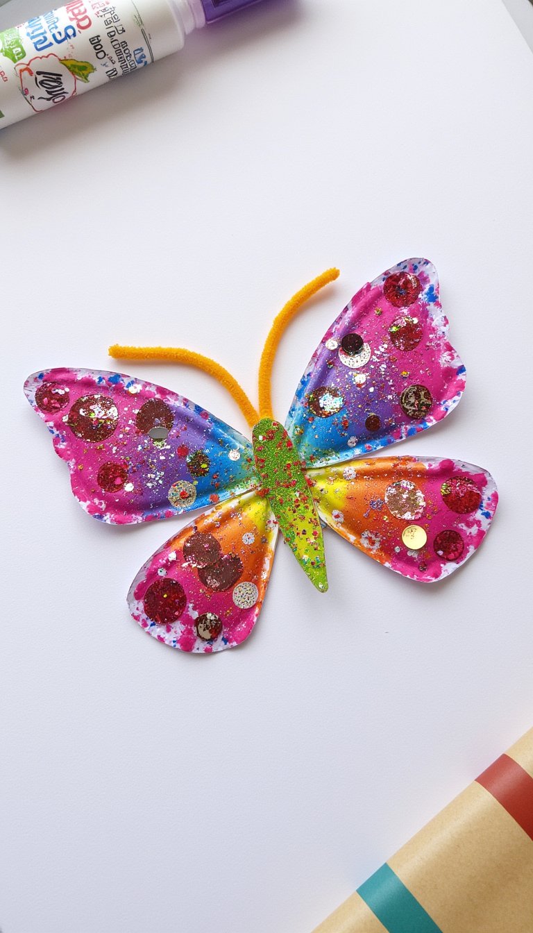 12. Paper Plate Butterfly