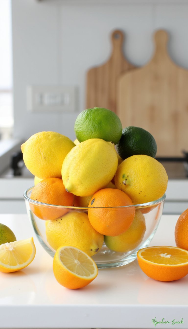 7. Play with Citrus as Decor