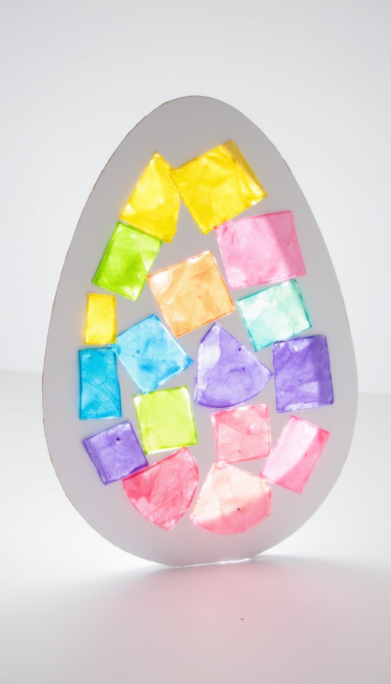5. Contact Paper Stained Glass Eggs