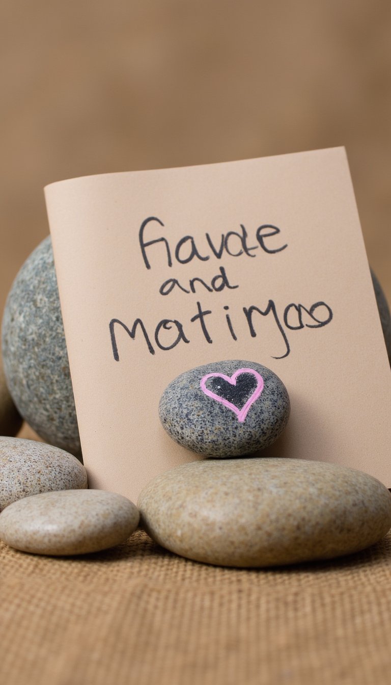 10. Painted Rock “You’re My Rock” Card