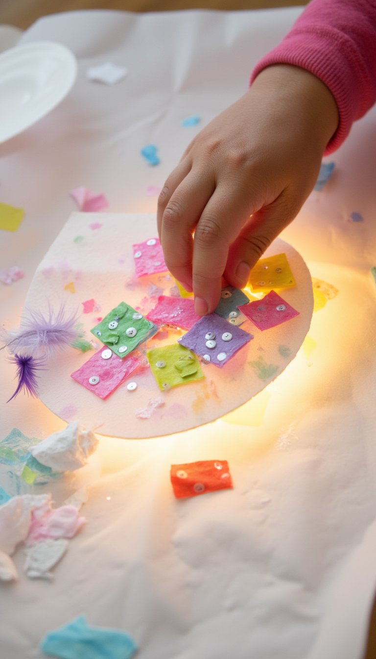 9. Contact Paper Stained Glass Eggs