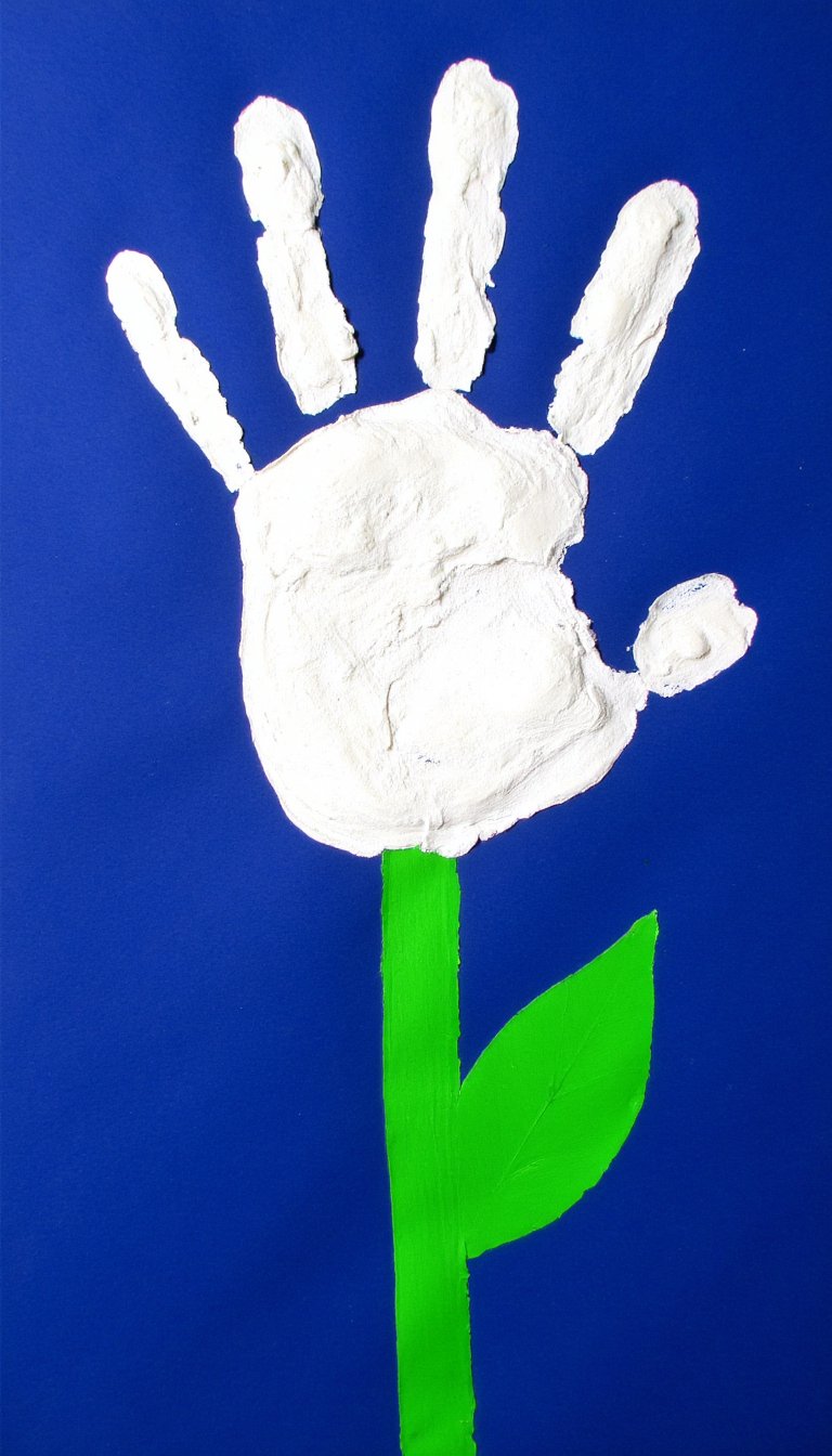 6. Handprint Lilies for Mother's Day