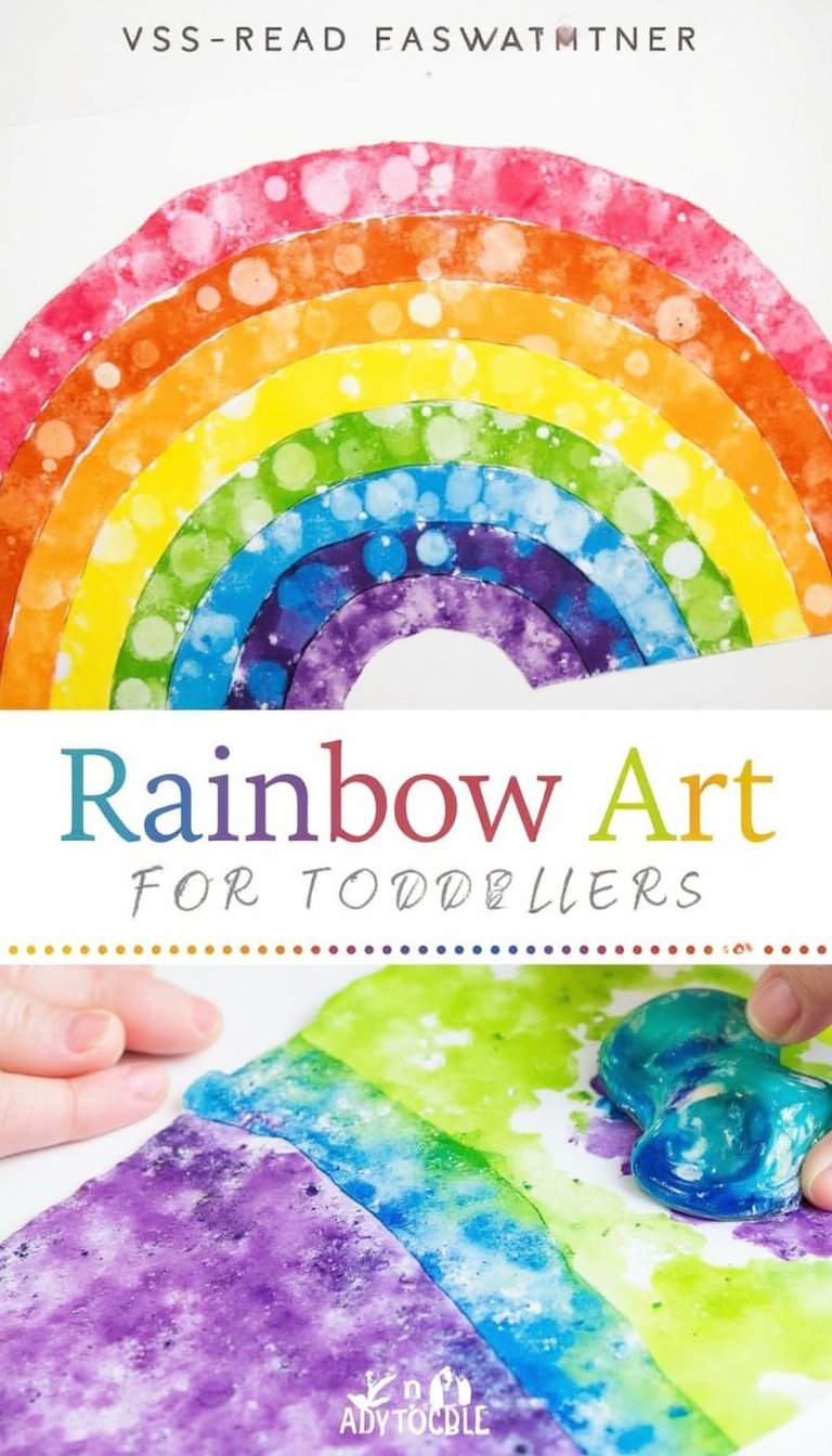 1. Rainbow Bubble Wrap Printing