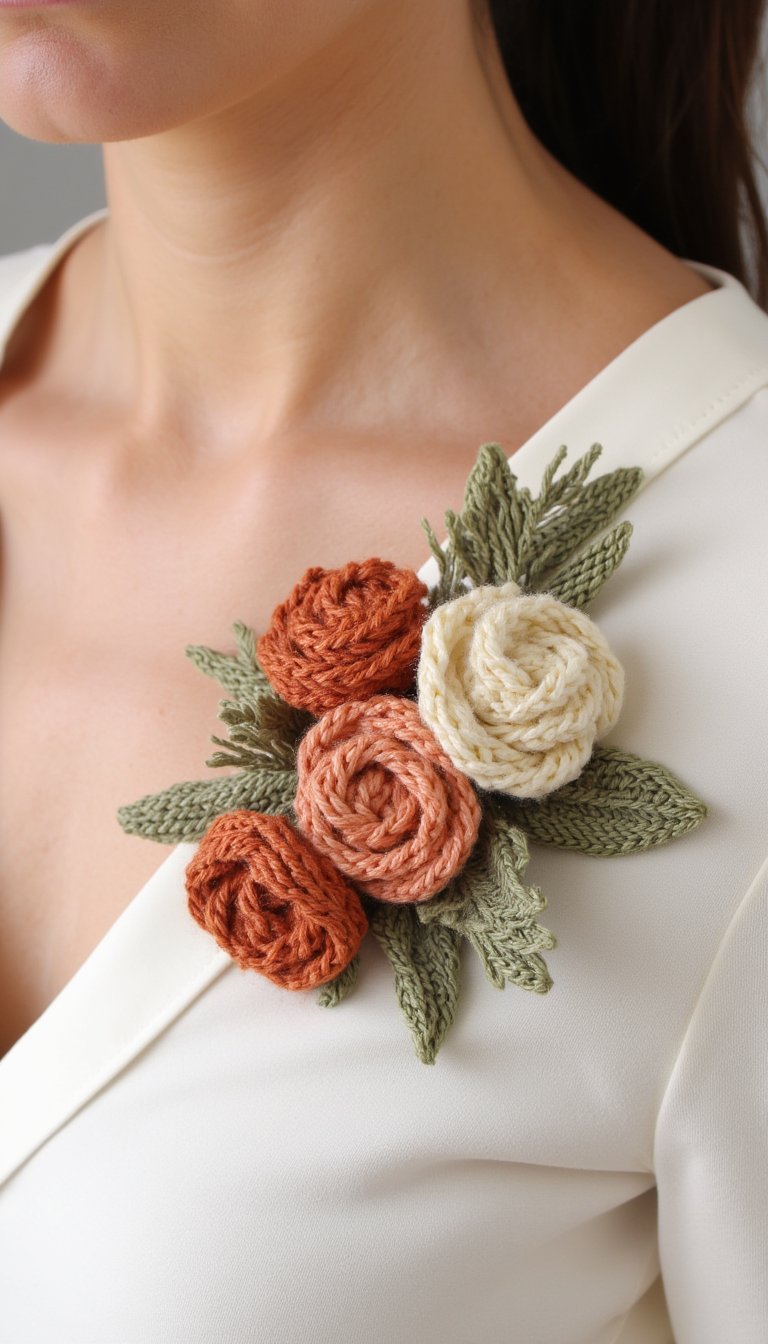 14. Crochet or Knit Bloom