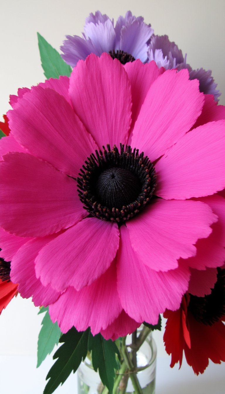 15. Crepe Paper Anemones