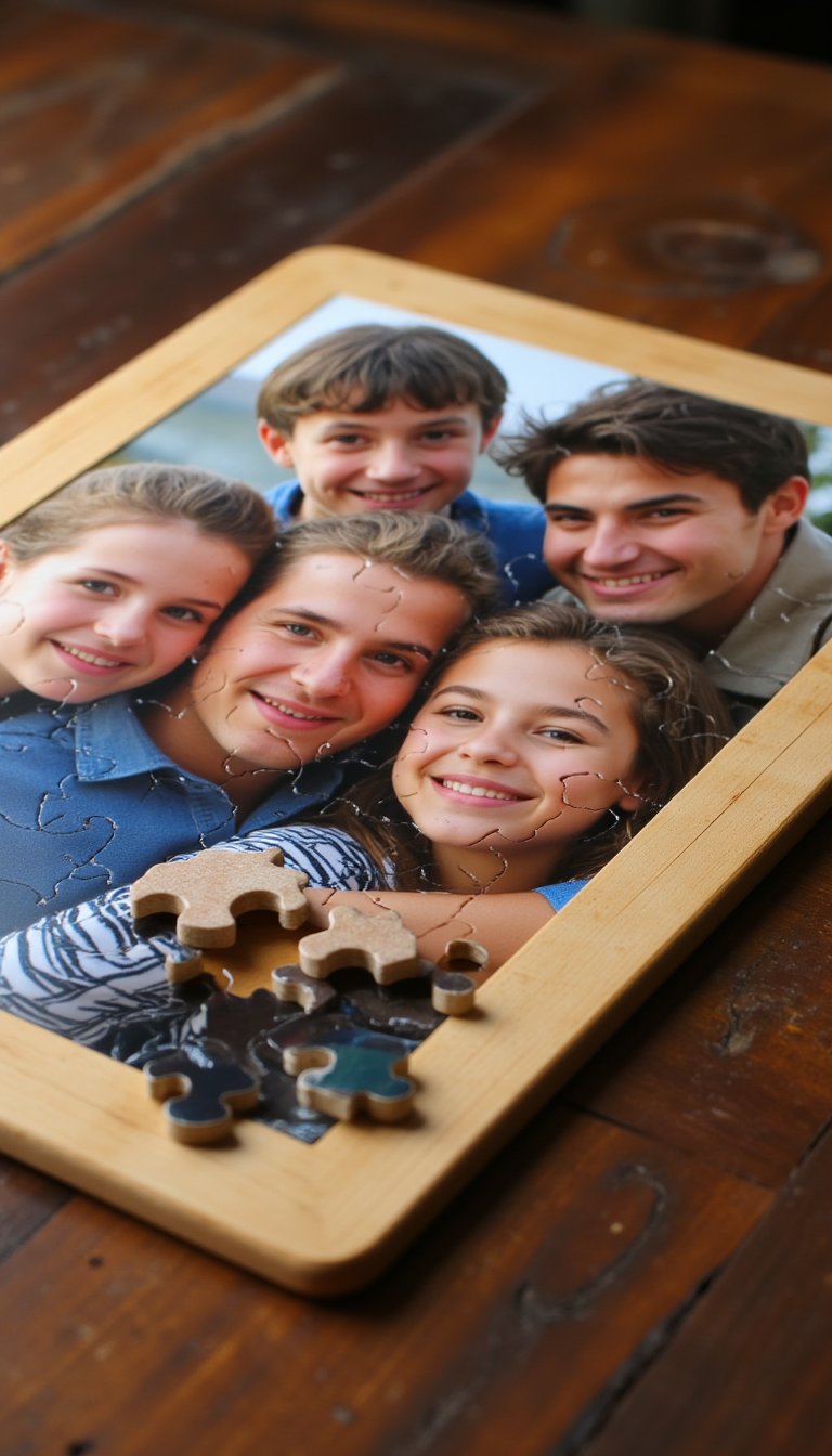 20. A Customized Puzzle with a Family Photo