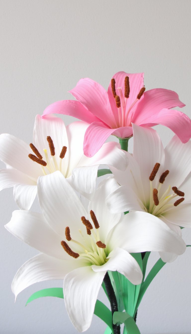 24. Paper Plate Lilies