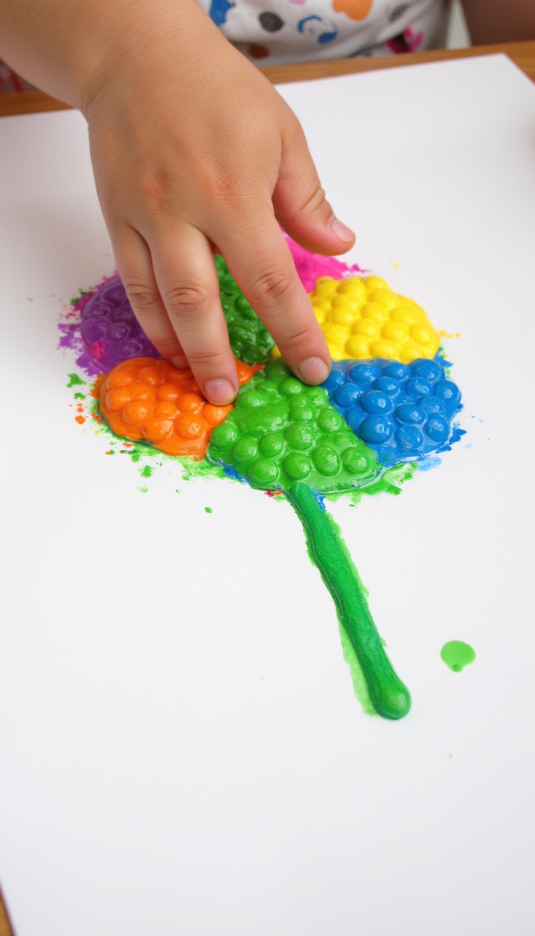 2. Bubble Wrap Printing Blooms