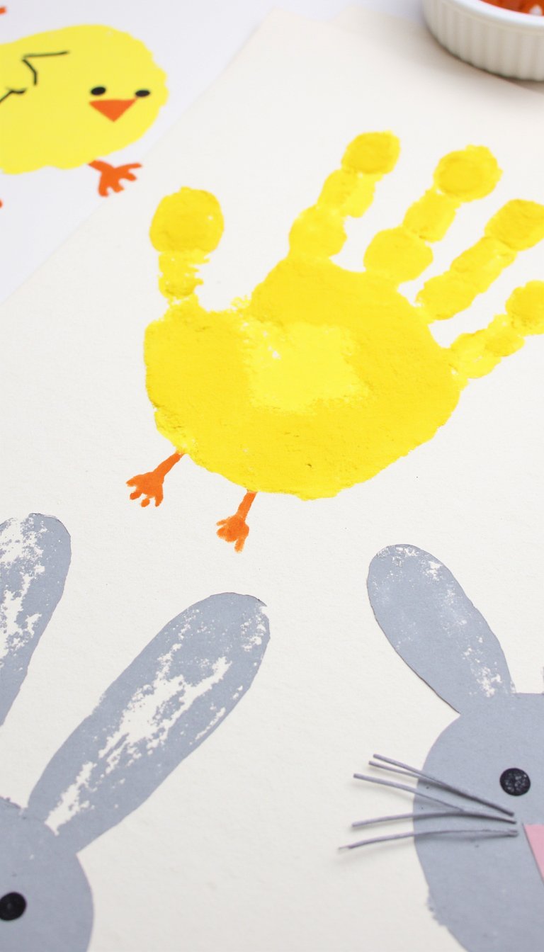 7. Thumbprint Chicks & Bunnies
